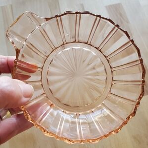 Vintage Anchor Hocking Pink Glass Dish From The 1930's.